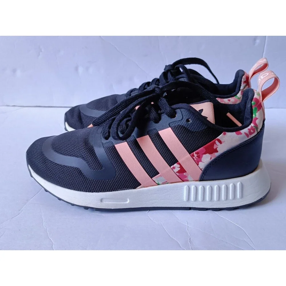Adidas Her Studio London x Multix Shoes Women's Size 6 Black Floral Sneakers - Picture 7 of 12